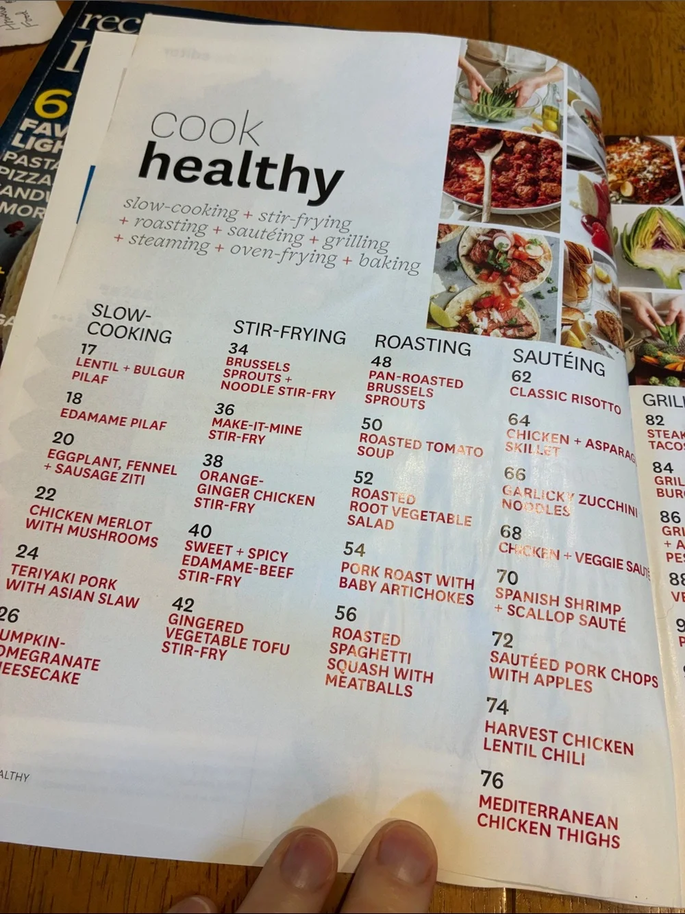 Better Homes And Gardens Cook Healthy Magazine & CookingLight recipe makeovers